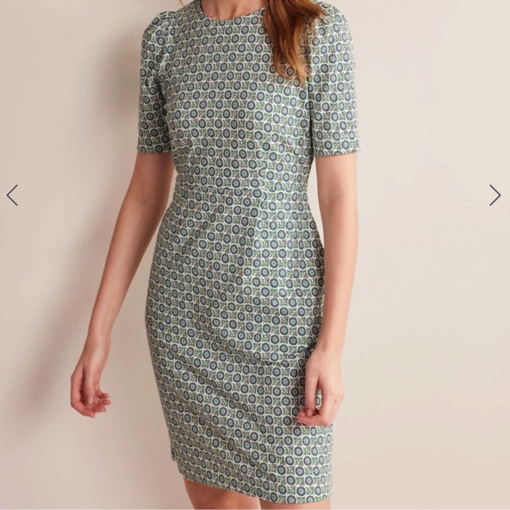 Boden crew neck jersey dress - Picture 3 of 6